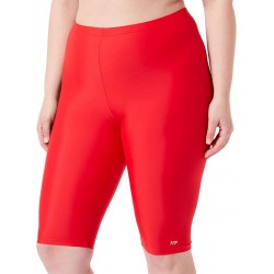 Corsaire de natation sportif pour femme - Uni rouge, tailles 36-46