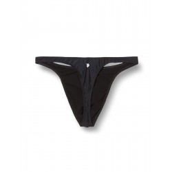 String de Bain Homme Uni Noir - Élégant & Confortable - Tailles 36 à 48