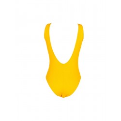 Maillot de bain femme jaune 1 pièce gainant bonnet C