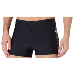 Shorty de Bain Homme Noir - Design Tribal - Ajustable - Tailles 0 à 6