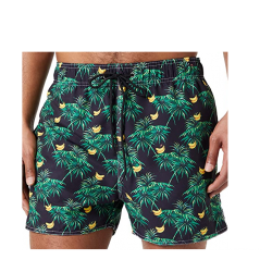 Boardshort Tropical Haute Pression - Motif Palmier & Banane - Tailles S à L