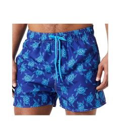 Short de Bain bleu imprimé tortue turquoise Haute Pression - Tailles S à L