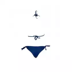 Bas de maillot de bain femme brésilien tanga uni marine