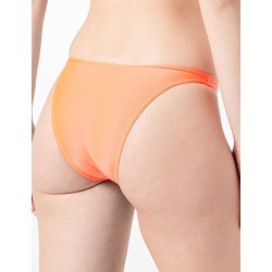 Culotte de Bain Brésilienne orange fluo– Bas de Bikini Uni Femme