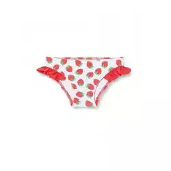 Bas de maillot fillette avec imprimé fraises et volants, du 12 mois au 8 ans