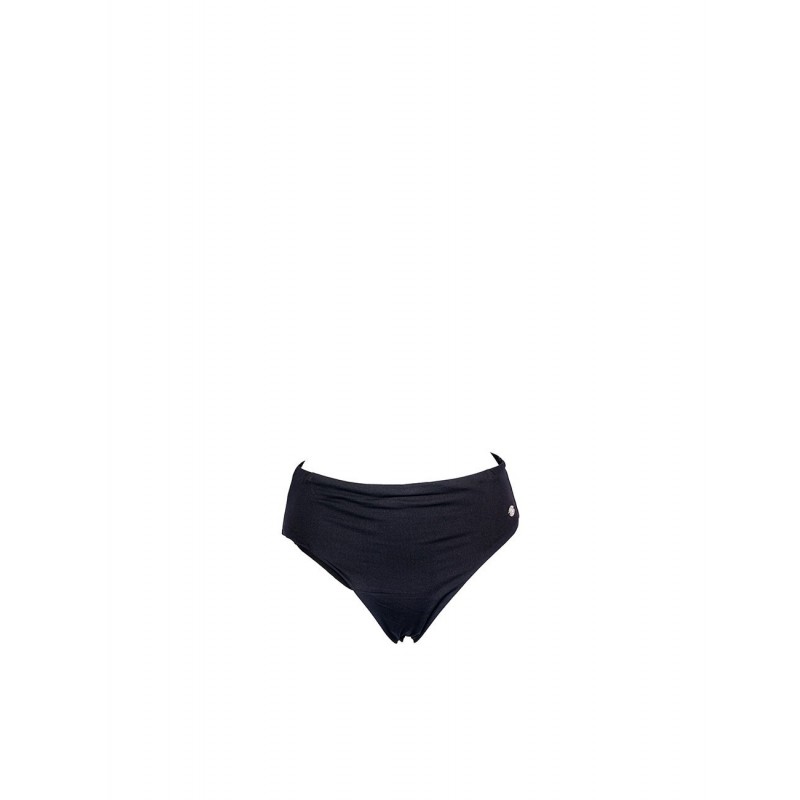 Bas de maillot de bain shorty marine, ceinture à œillets imprimé