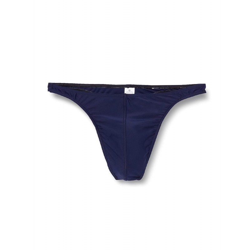 String de Bain Homme Uni Marine - Tailles 36 à 48