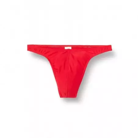 String de Bain Homme Uni Rouge - Tailles 36 à 48