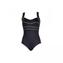 Maillot de bain 1 pièce femme gainant noir et blanc taille 36 à 52