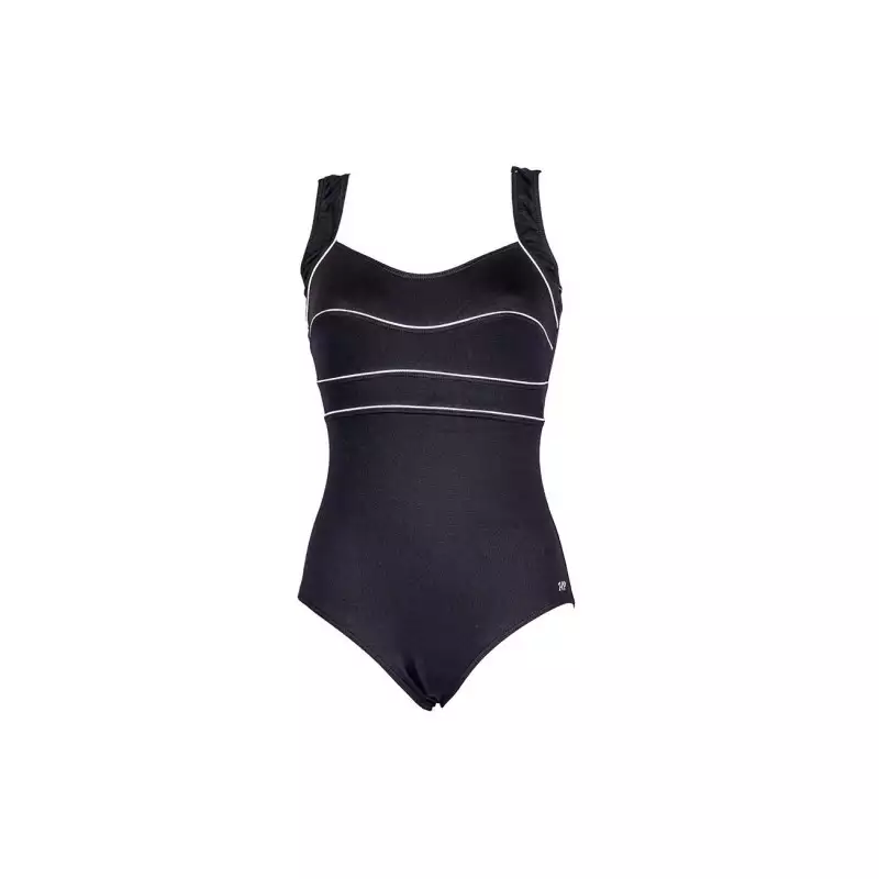 Maillot de bain 1 pièce femme gainant noir et blanc taille 36 à 52
