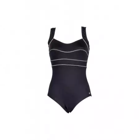 Maillot de bain 1 pièce femme gainant noir et blanc taille 36 à 52