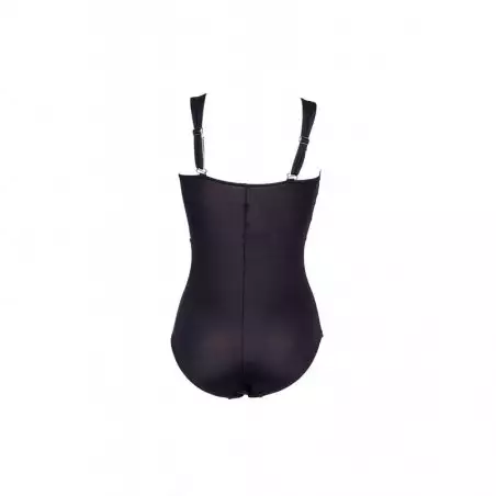 Maillot de bain 1 pièce femme gainant noir et blanc taille 36 à 52