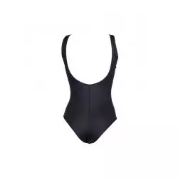 Maillot de bain 1 pièce femme grande taille, noir et blanc, décolleté V, dos nu, taille 38 à 60