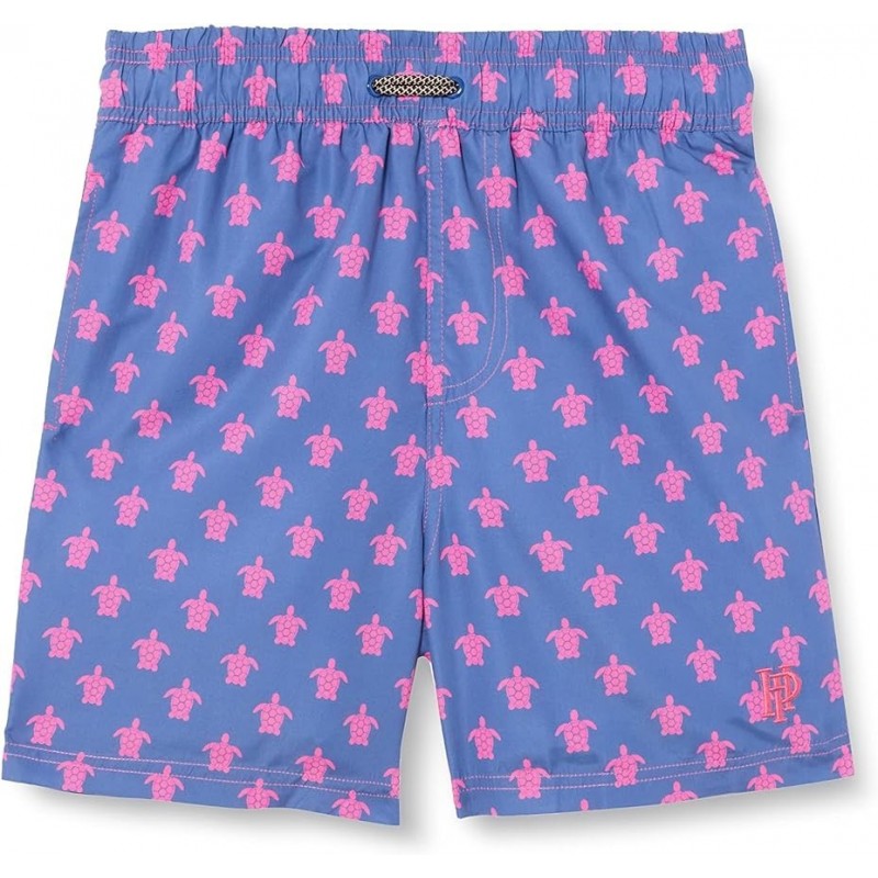 Boardshort motif Tortue Rose - Violet - Tailles S à XL