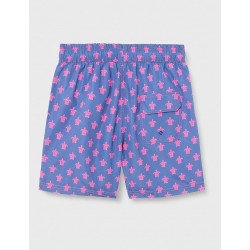 Boardshort motif Tortue Rose - Violet - Tailles S à XL