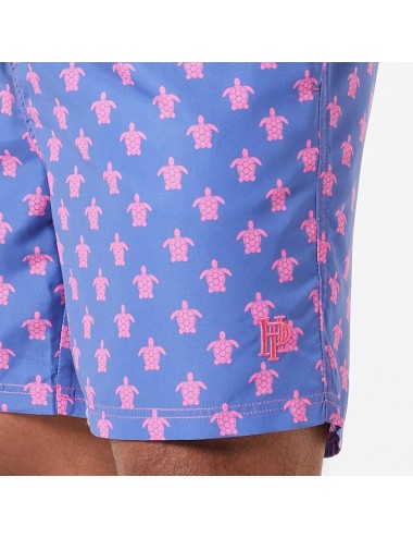 Boardshort motif Tortue Rose - Violet - Tailles S à XL