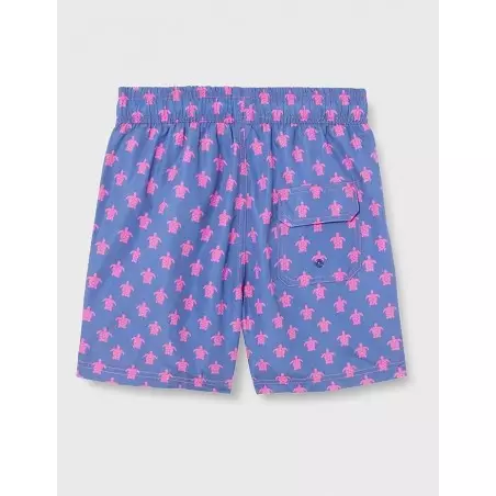 Boardshort Violet Tortue Rose pour Garçons 10-14 ans