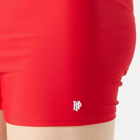 Boxer de bain uni Rouge permanent basic et sport de la taille 1 à 12