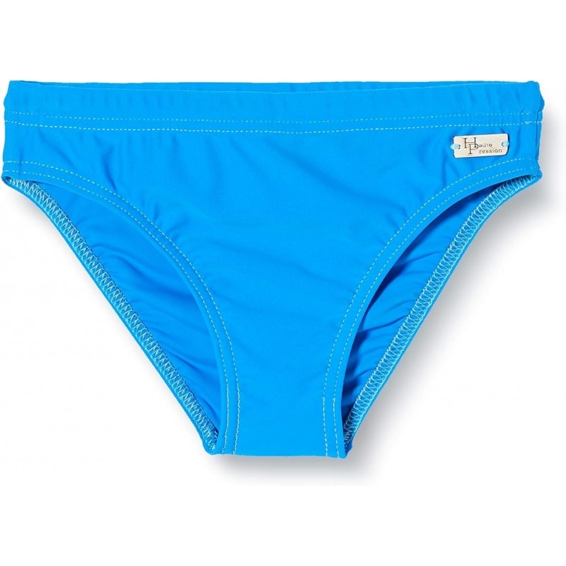 Slip Maillot de bain garcon uni Turquoise permanent basic et sport de la taille 4 ans au 14 ans