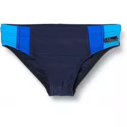 Slip Maillot de bain garcon uni marine tricolore permanent