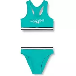 Maillot de bain fille deux pièces Vert émeraude, tailles 6 à 16 ans