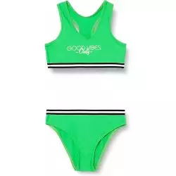 Maillot de bain fille deux pièces Vert clair, tailles 6 à 16 ans