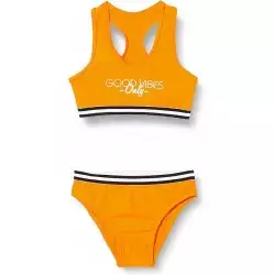 Maillot de bain fille deux pièces Jaune, tailles 6 à 16 ans