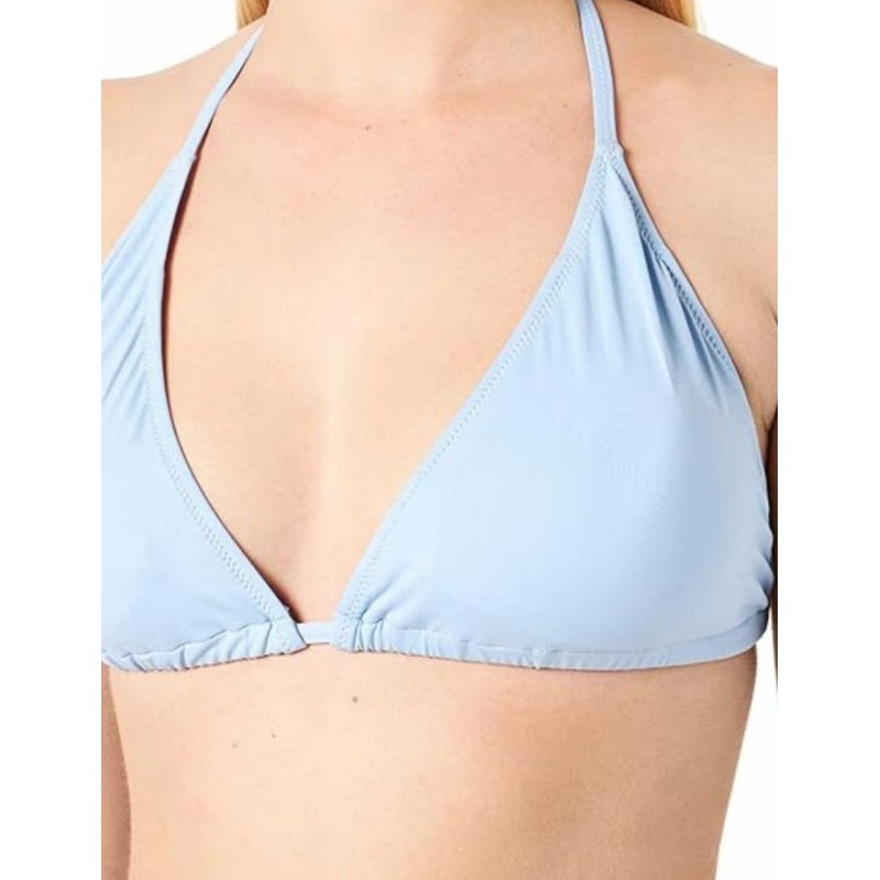 Haut de maillot triangle bleu clair taille 34 à 46 coques amovibles