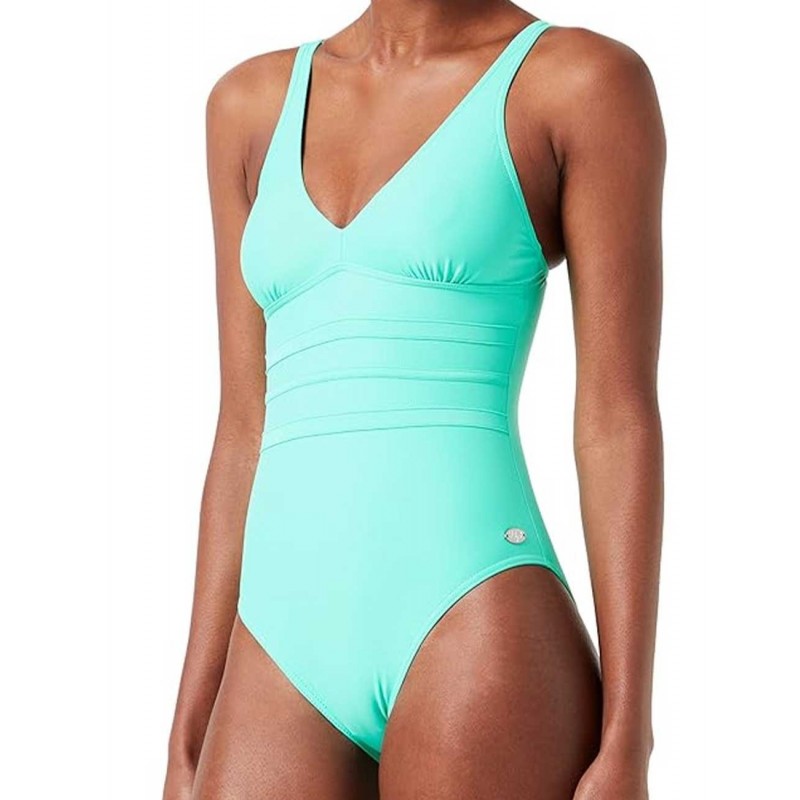 Maillot de bain 1 pièce femme uni Vert Menthe