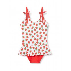 Maillot de bain 1 pièce fillette imprimé fraise, 2 au 8 ans