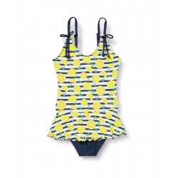 Maillot de bain 1 pièce fillette imprimé citron, 2 au 8 ans