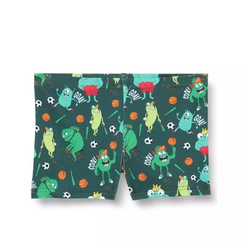 Boxer de bain bébé / garçon imprimé petits monstres colorés, 1 - 8 ans