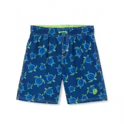 Boardshort garçon bleu motif tortues 6-16 ans