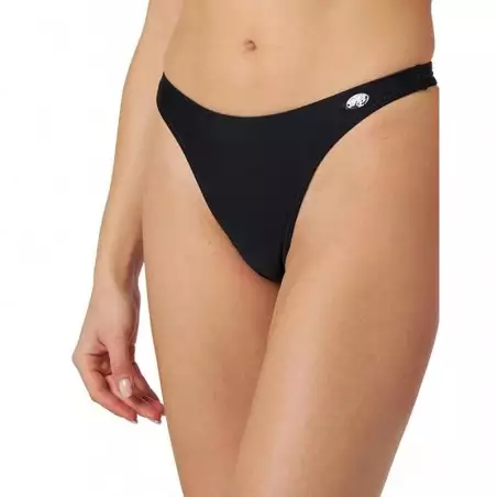 String de Bain Noir Femme – Bas de Maillot Échancré Uni Sexy