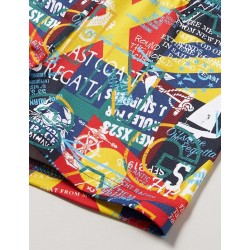 Boxer de bain garçon motif graffiti, du 4 ans au 14 ans