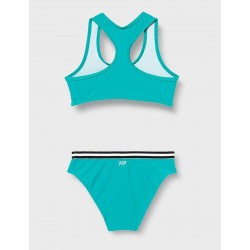 Maillot 2 pièces brassière vert émeraude Tropical Summer, culotte avec galon - du 6 au 16 ans