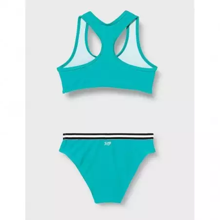 Maillot 2 pièces brassière vert émeraude Tropical Summer, culotte avec galon - du 6 au 16 ans