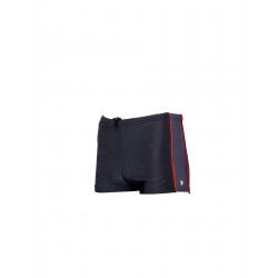 Boxer de bain homme uni noir tricolore permanent