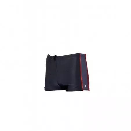 Boxer de bain homme uni noir tricolore permanent