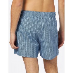 Boardshort homme imprimé géométrique marine, tailles S-XXL