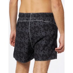 Boardshort homme noir imprimé étoiles de mer  - tailles S-XXL