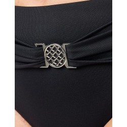 Maillot 2 pièces noir, bonnet D, à armature, culotte haute - du 38 au 52