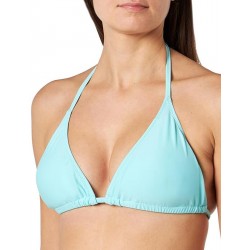 Maillot de bain 2 pièces menthe clair, haut triangle et shorty - taille 34 à 46