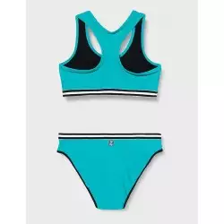 Ensemble maillot de bain menstruel 2 pièces turquoise Diamant 12 au 16 ans