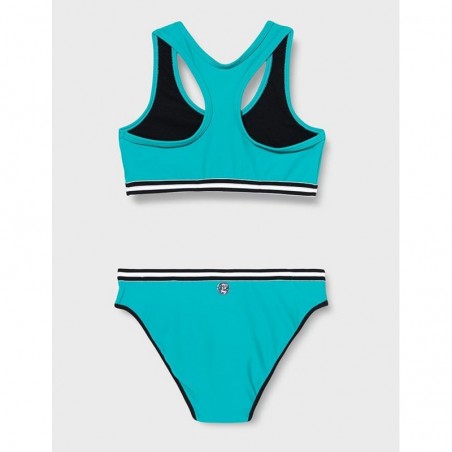 Ensemble maillot de bain menstruel 2 pièces turquoise Diamant 12 au 16 ans