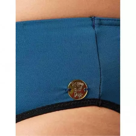 Culotte de maillot de bain menstruel marine taille haute Tahiti du 38 au 48