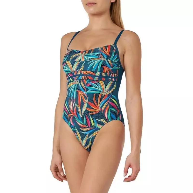 Maillot de bain une pièce à imprimé tropical - Élégance et confort