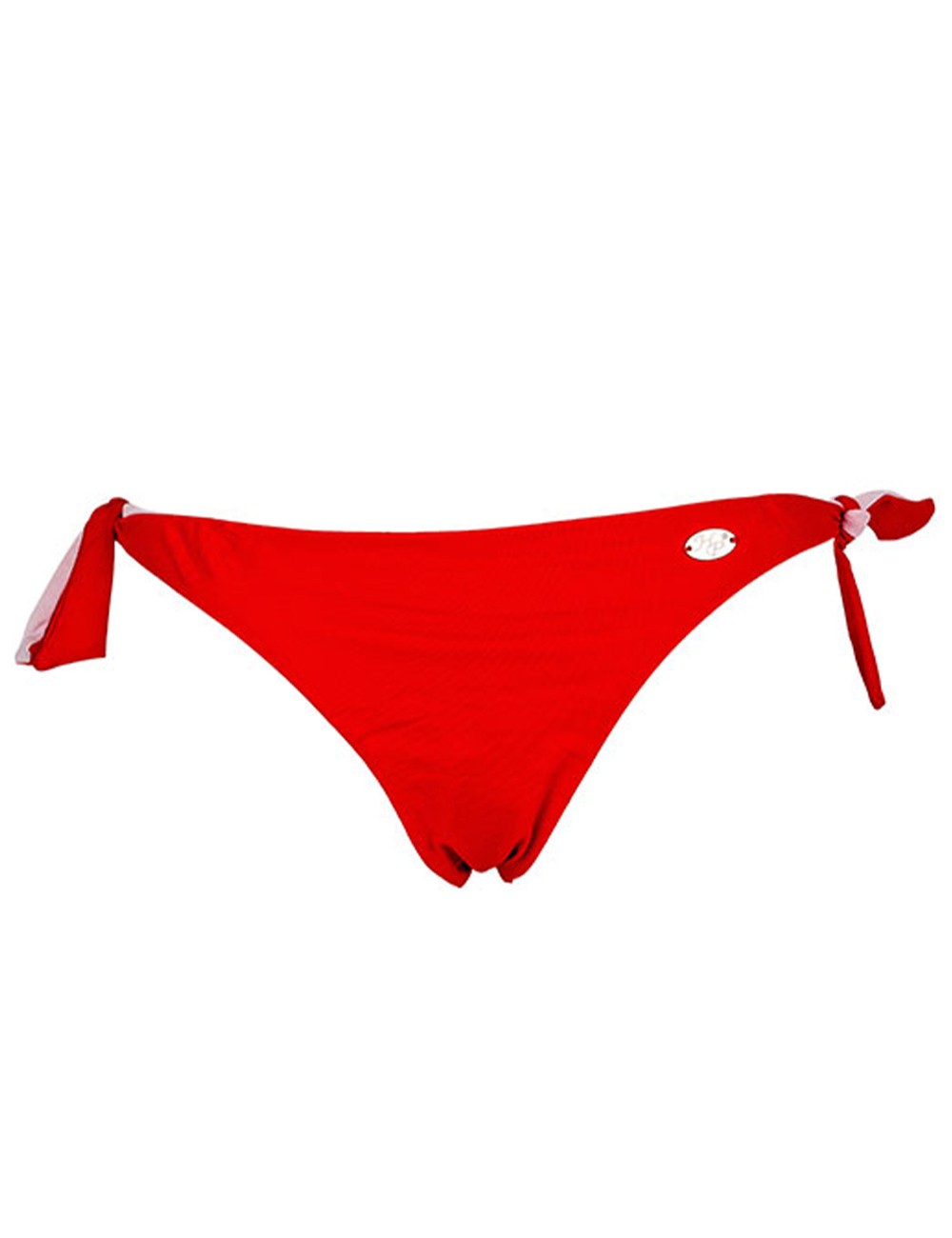 Bas de maillot de bain tricolore rouge femme