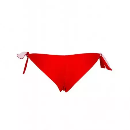Bas de maillot de bain femme brésilien tanga uni rouge