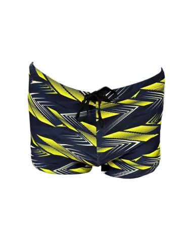 Boxer de bain homme motif flèches jaune et noir – tailles 1 à 6